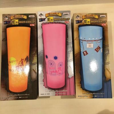 One Piece Ichiban Kuji-Marinford Edition-BIG Size Cup All 3