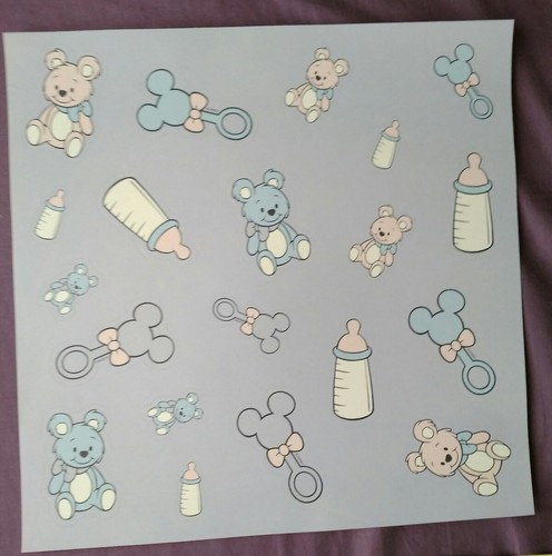 DISNEY WORLD SCRAP BOOKING KIT BABY MICKEY MOUSE MINNIE  STICKERS FRAMES NEW