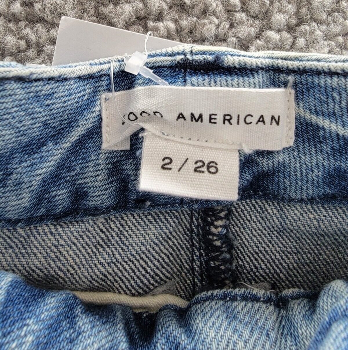 Good American Denim Tube Maxi Skirt Women's 2/26 I357 Five-Pocket Button Closure - Picture 9 of 16