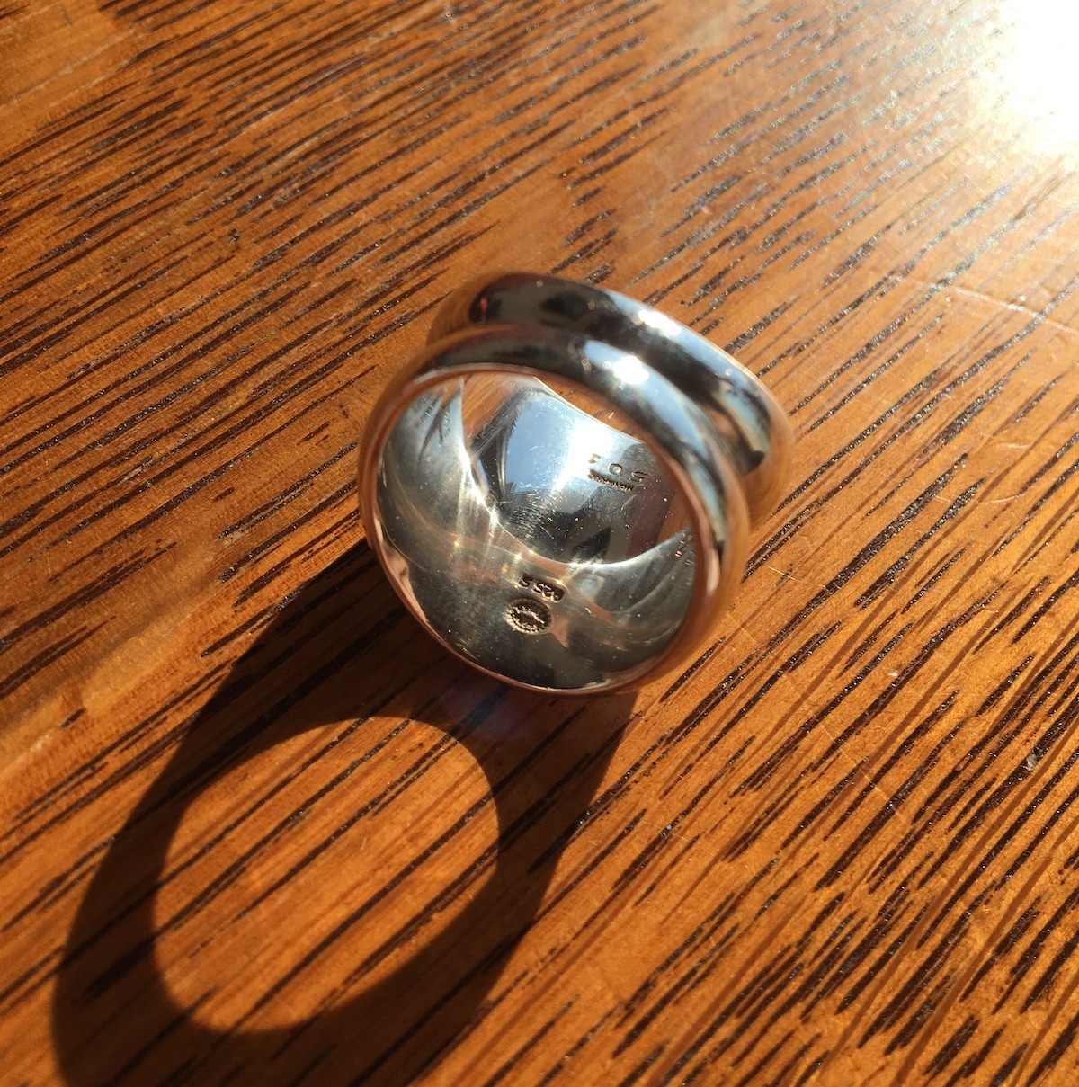 Georg Jensen Denmark Sterling Silver Modernist Ring