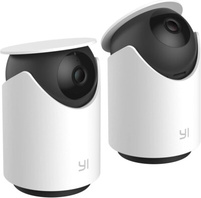 YI 2PC Pan-tilt Dome U Indoor Wireless Security IP Camera Baby Dog Cat 2.4G