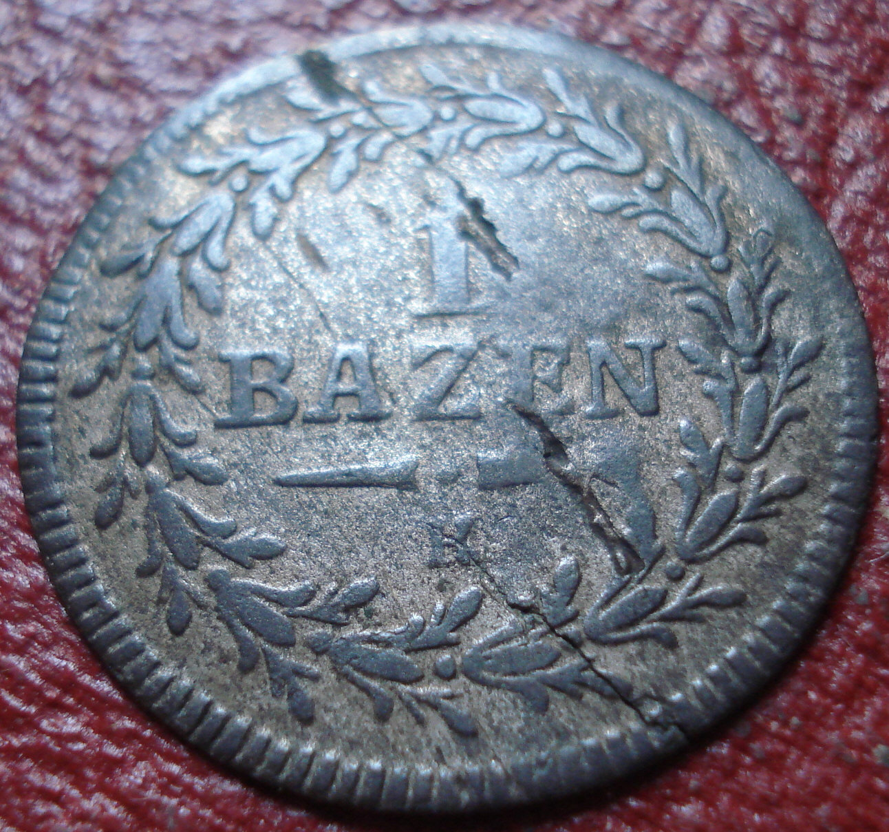 1815-K SAINT GALL (SWITZERLAND) 1 BATZEN IN FINE CONDITION