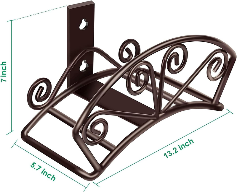 Tomcare Garden Hose Holder Heavy Duty Water Hose Holder Solid Metal Hose Hanger 