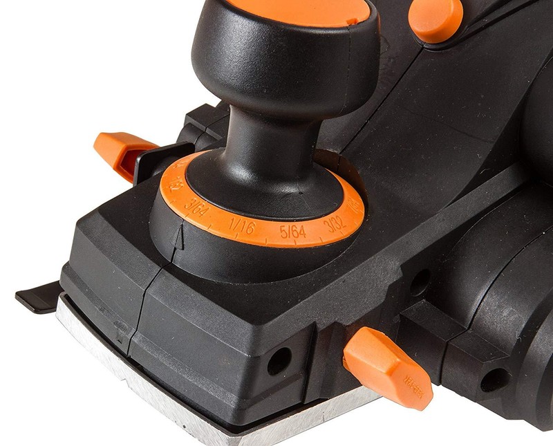 Wood Planer Electric Hand Tool Held Woodworking Power Tool 6-Amp 3-1/4-Inch