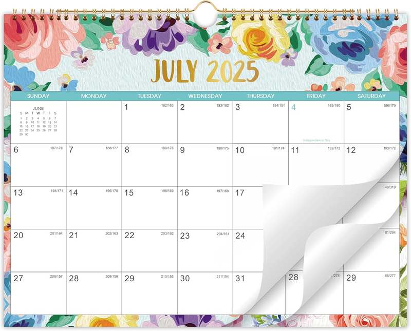 2025-2026 Wall Calendar - JULY 2025 - DECEMBER 2026, 18 Monthly Calendar Wall, 1