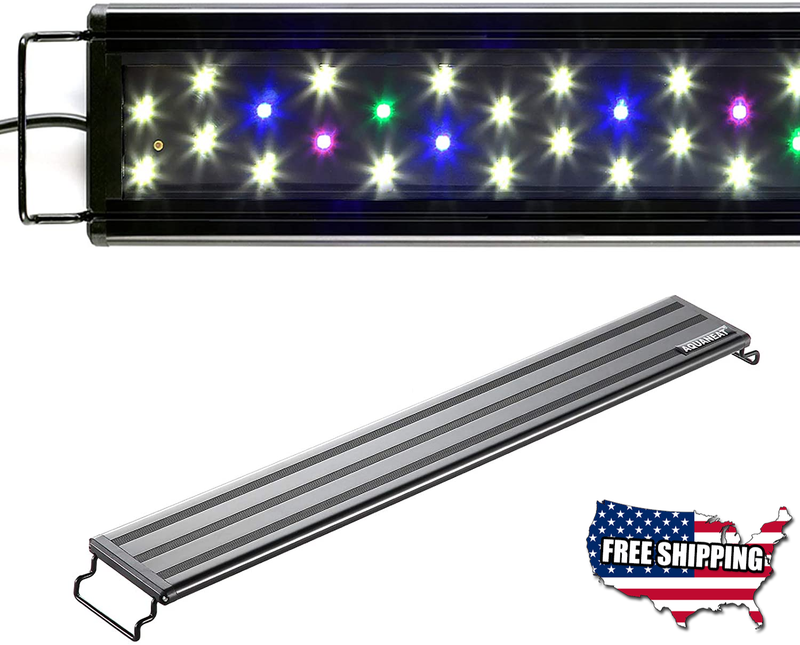 LED Aquarium Light Full Spectrum Fish Tank Light Water 12 20 24 30 36 48 Inch