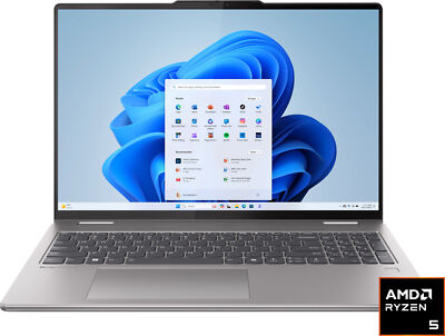 Lenovo - Yoga 7 2-in-1 16'' 2K Touchscreen Laptop - AMD Ryzen 5 8640HS with 8G...