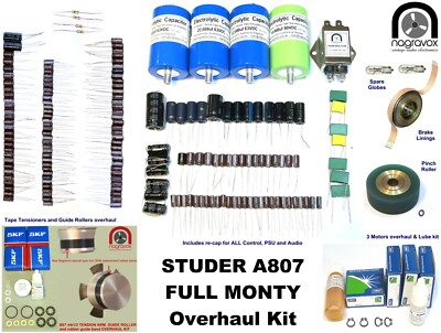 Studer A807 tape recorder FULL MONTY full electronic & mechanical overhaul kit