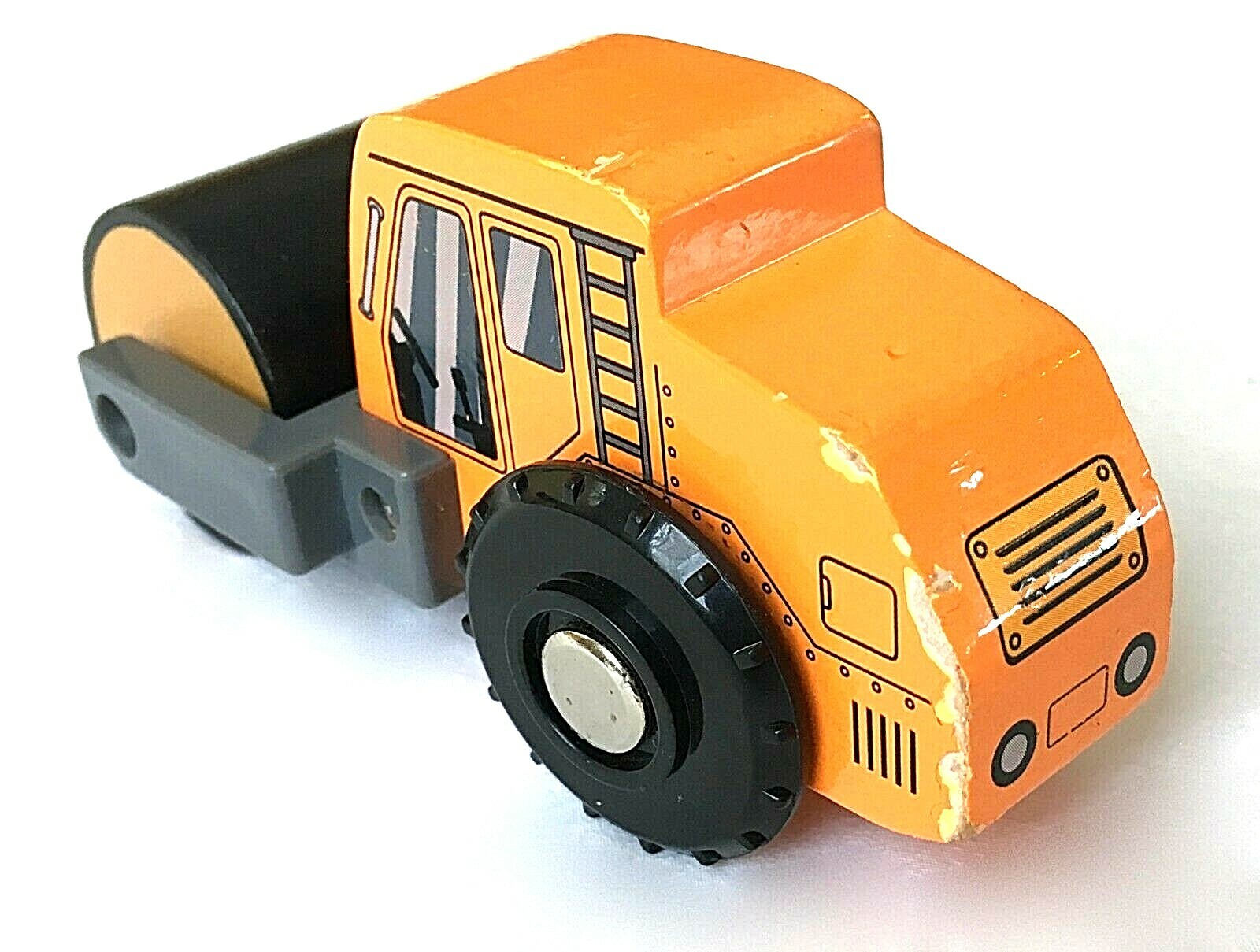 Steam Roller Wooden Train Toy