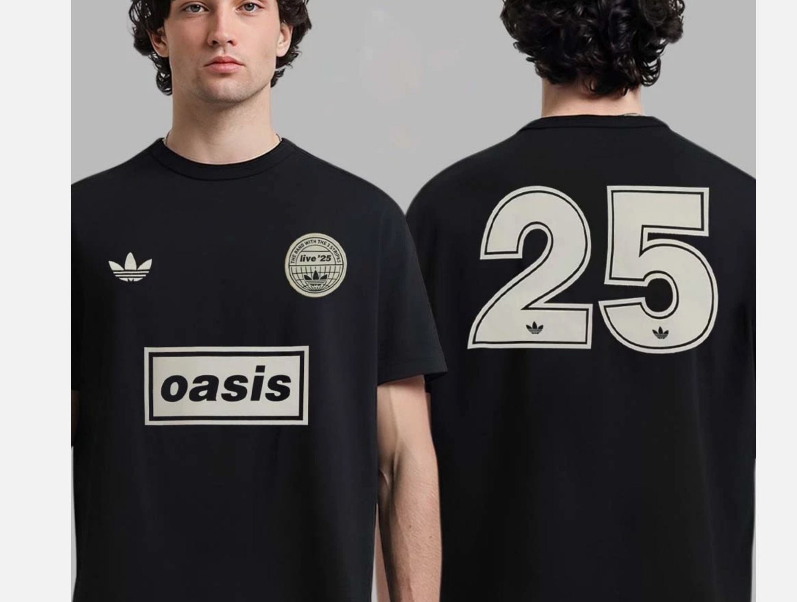 Oasis Live-25 Tour Jacquard Two Sided Unisex T-Shirt | eBay
