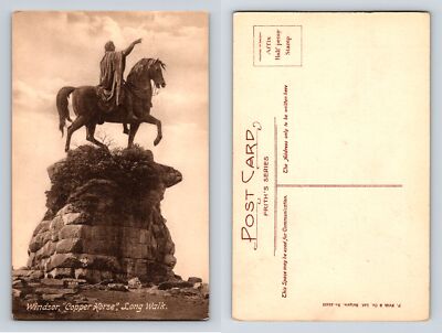 Copper Horse Long Walk Windsor England Postcard Frith Divided Back Unposted