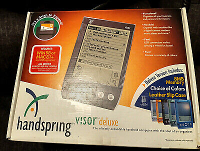 Handspring Visor Deluxe PDA Organizer New in Box Palm Pilot OS -Vintage