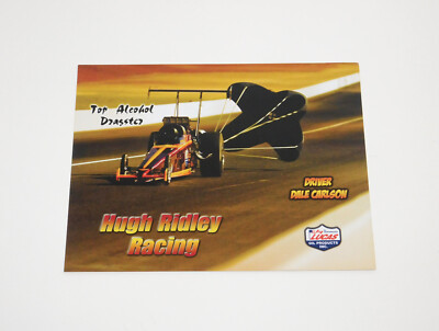 Dale Carlson Hugh Ridley Racing Lucas Oil Top Fuel Dragster Hero Card 11''x8'' NEW