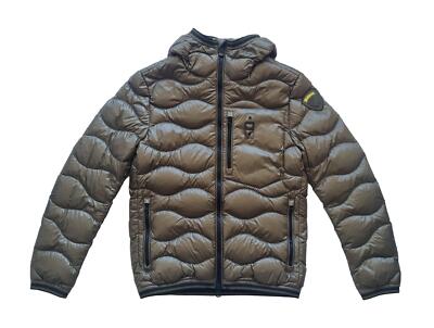 Pre-owned Blauer Men's Down Jacket 24wbluc03005 006355 Olive Green