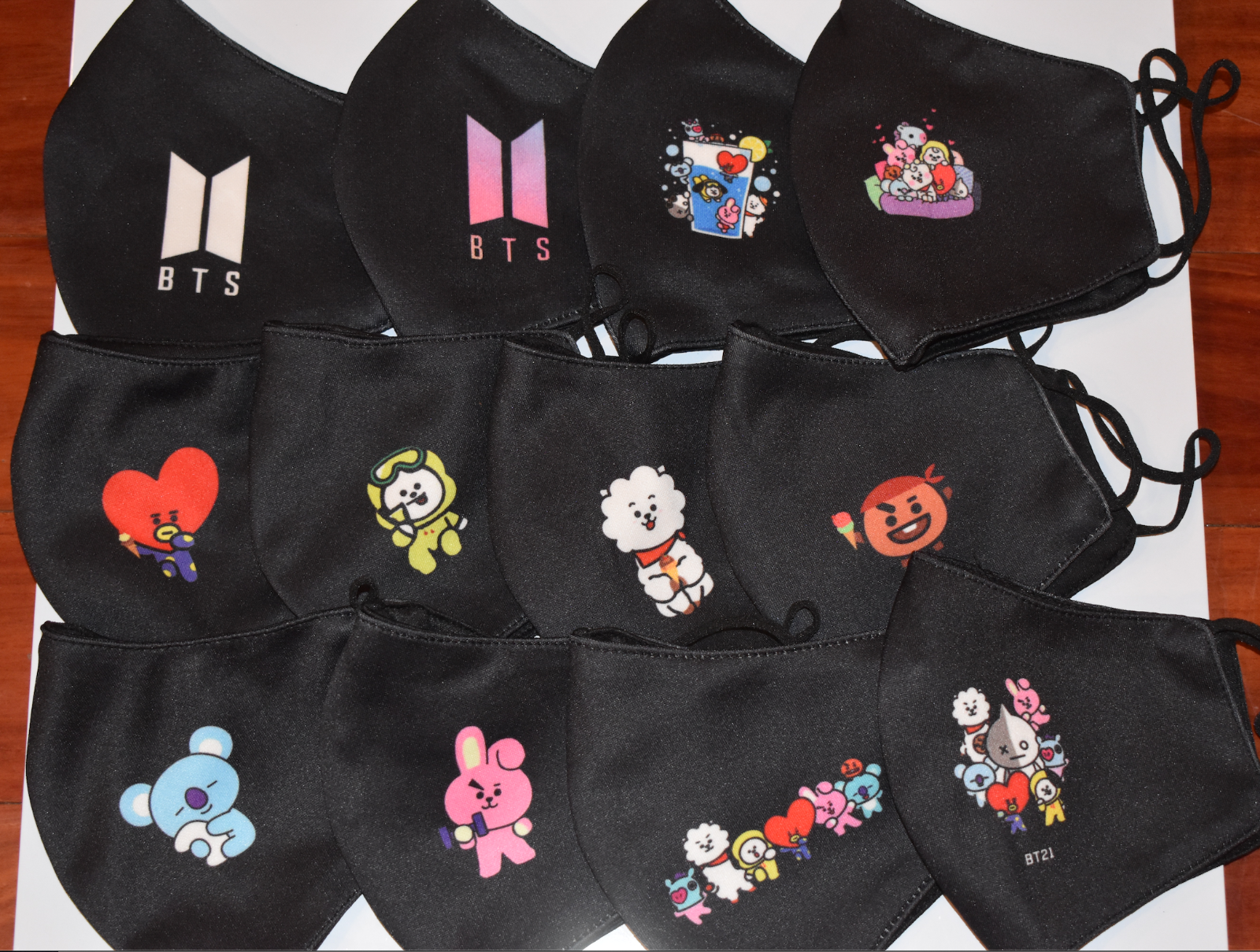 Download Bts Mask Face Masks Mang Horse Bt21 Rj Chimmy Dog Koya Koala Cotton Kpop Unisex Black Cooky For Sale Online Ebay Yellowimages Mockups