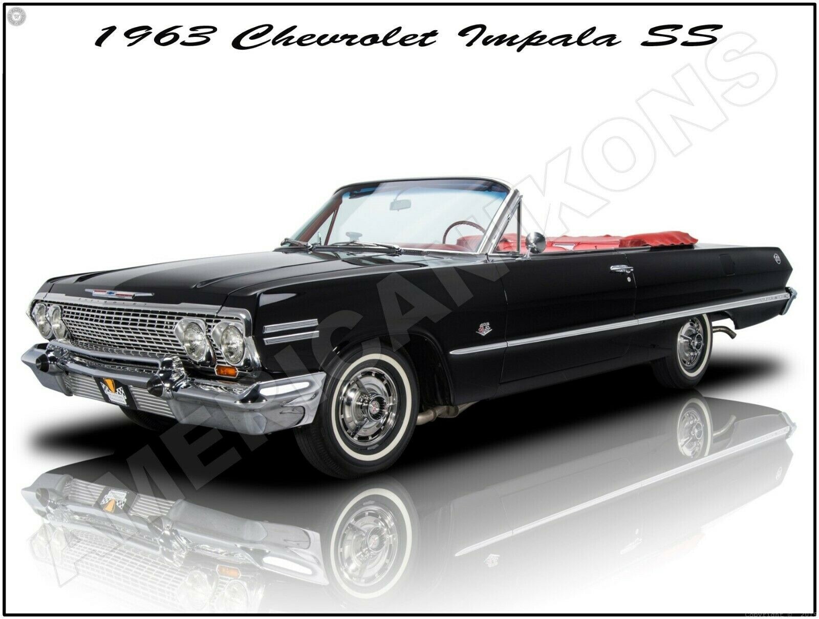 【絶版】 世界限定品 '63 chevy Impala SS Model 1963 Chevrolet Impala SS Special Gold Metallic Paint 