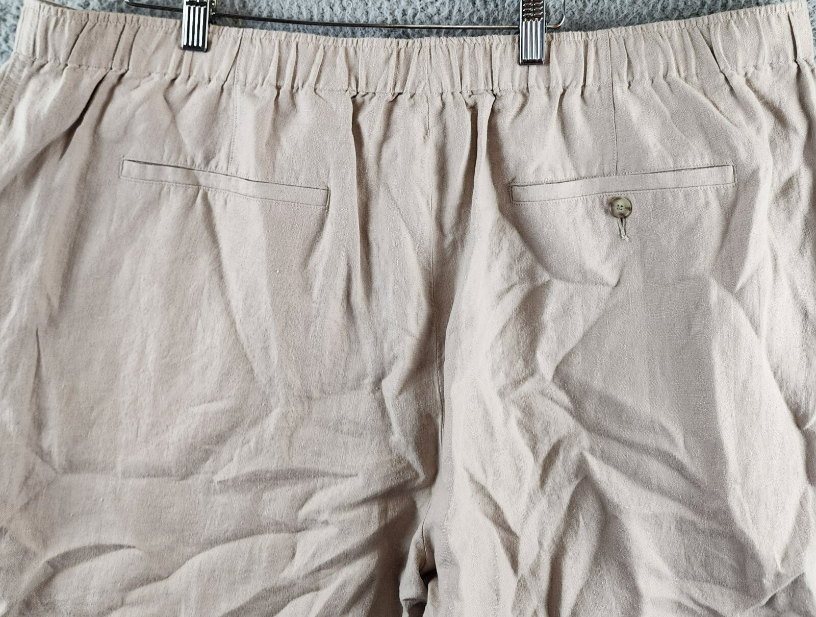 Vince Lightweight Hemp Shorts Men's XXL Beach Sand Drawstring Button Zipped - Picture 15 of 16