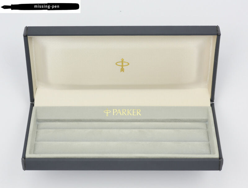 Older Parker Case / Euti / Box For Up To 3 Pens In Grey (2)