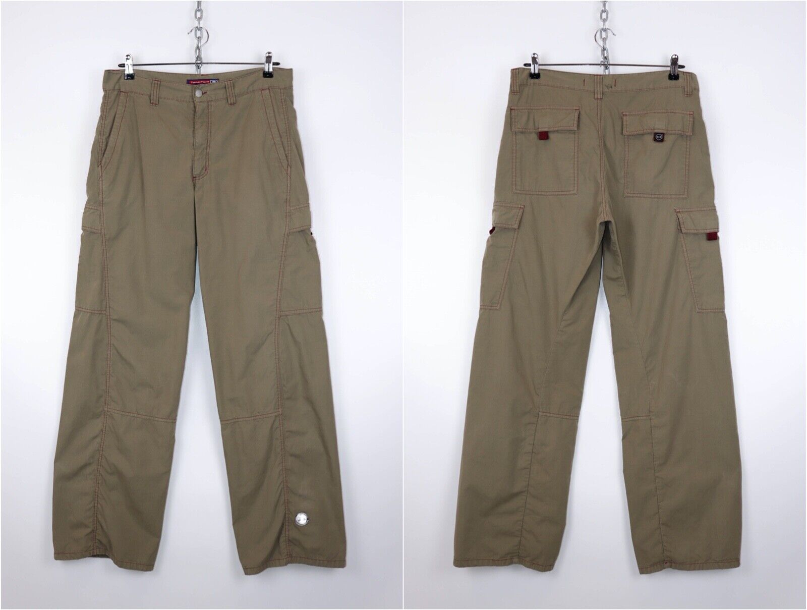 Take-Two Innovation 2000 Vintage Y2K 00s Beige Utility Cargo Take-Two Innovation 2000 Vintage Y2K 00s Beige Utility Cargo