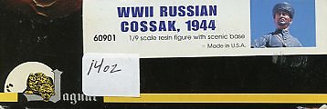 Jaguar 1:9 WWII Russian Cossak Cossack 1944 Resin Figure kit #60901
