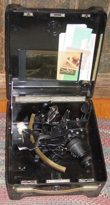 Old Yachtman's Plath Micrometer Sextant w Case Made in Germany