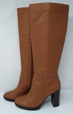 NEW! Women's Kenneth Cole NY Justin 2.0 Cognac Gen Pebble Leather Tall Boots-9.5