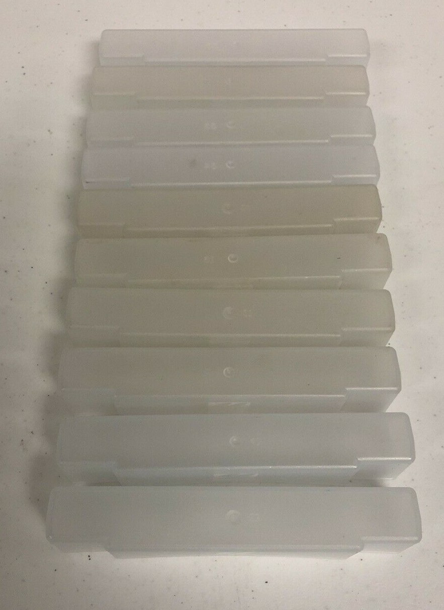 10 Official Super Nintendo SNES Cartridge Plastic Dust Covers Sleeves