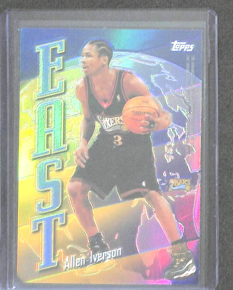 その他 ALLEN IVERSON Bowman Chrome REFRACTOR 2003 Topps Chrome Basketball #3 Allen Iverson Gold Refractor