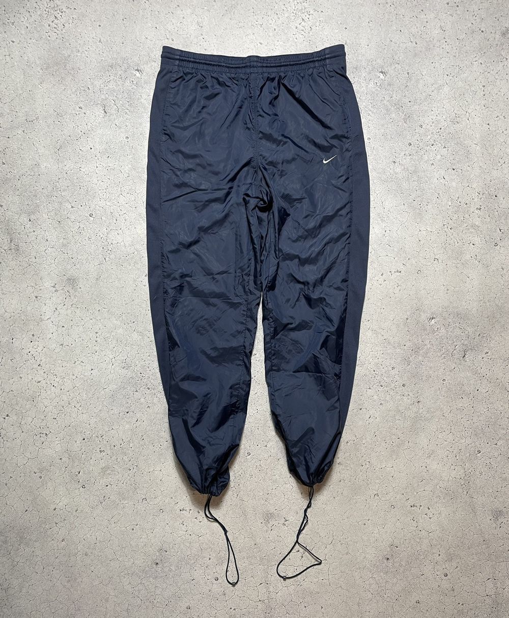 90s 00s old NIKE テック ギア パンツ y2k ライン ジップ NIKE - 00s Y2K NIKE ナイキ サイドジップナイロンパンツ