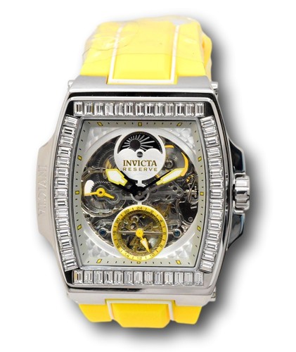 Pre-owned Invicta Reserve S1 Rally Diablo Men 51mm Dual Time Automatic Crystal Watch 43420