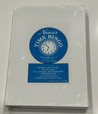Nasco's Time Bingo Educational Game Grades 4-6 New/Sealed Box