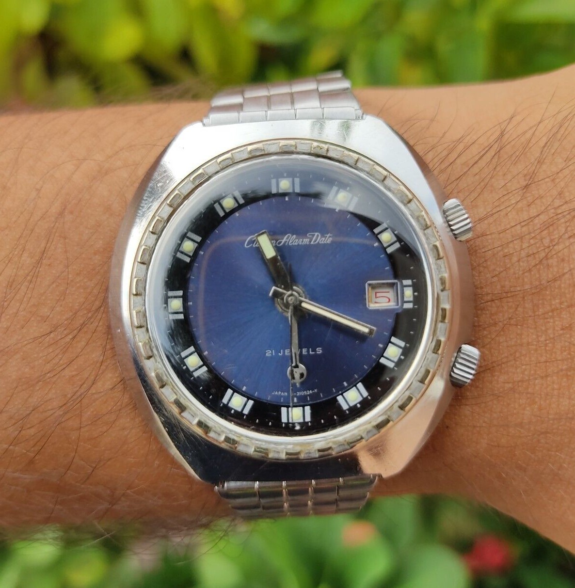Vintage Citizen Alarm Date Ref: 4-310055 Y Mens Watch Japan Vintage Citizen Alarm Date Ref: 4-310055 Y Mens Watch Japan