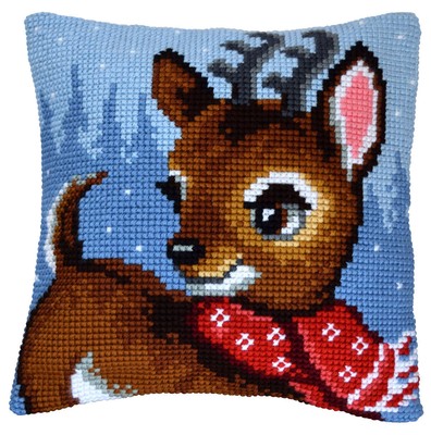 Orchidea Cushion cross stitch kit  Reindeer 99063