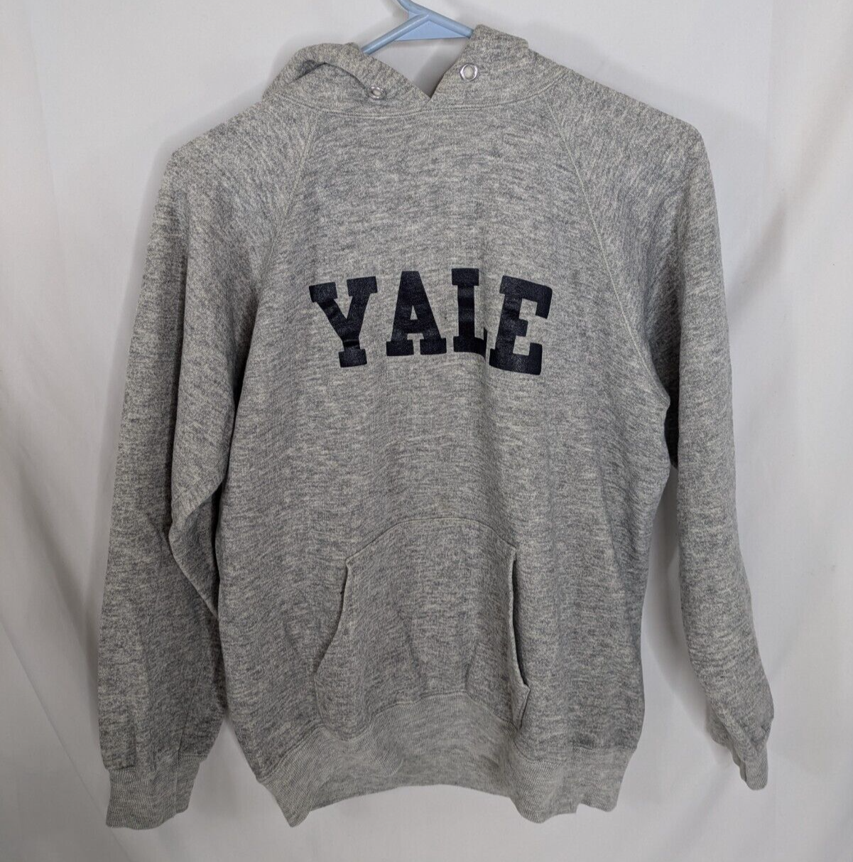 Vtg 80s Yale Champion Hooded Sweatshirt Hoodie USA Made