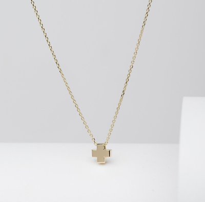 Square cross sale necklace