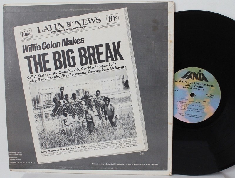 Willie Colon LP &ldquo;The Big Break&rdquo; ~ Fania 394 ~ Mono ~ Latin Salsa Cha-Cha