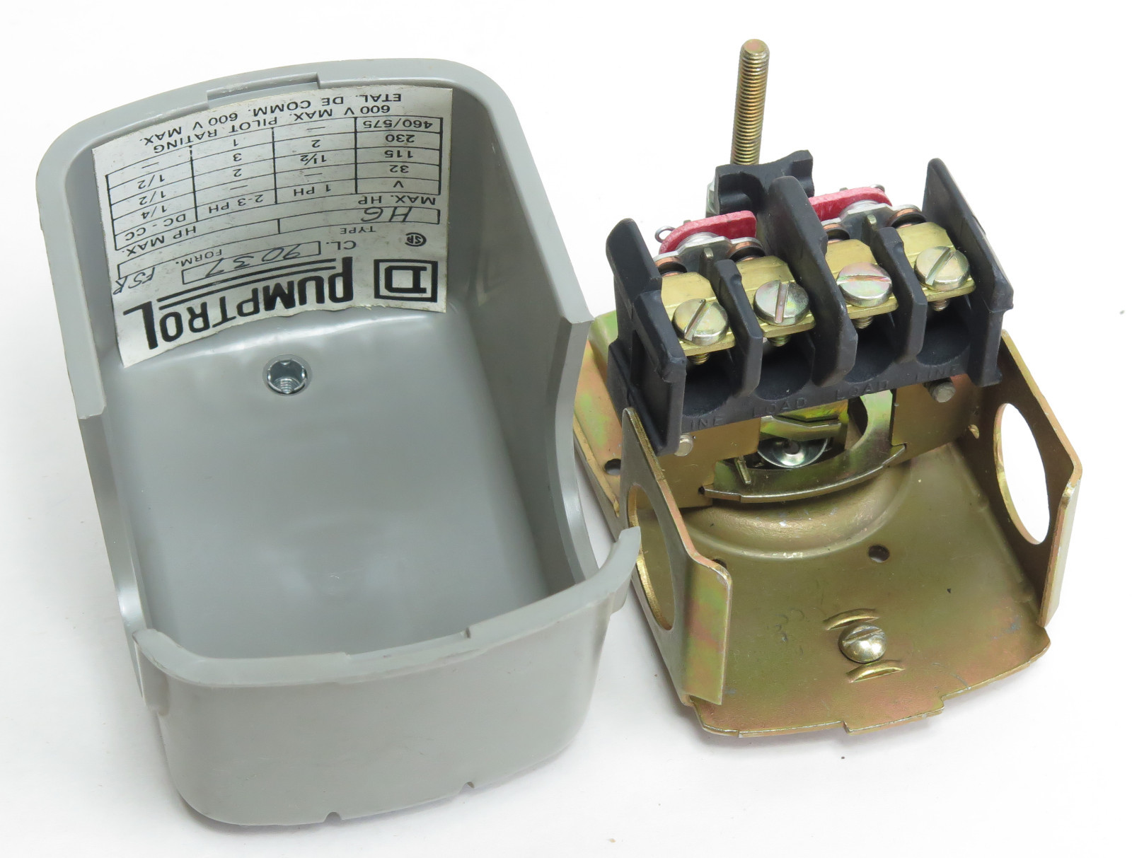 SQUARE D 9037-HG TANK LIQUID LEVEL SWITCH, 32-575V, 2-POLE