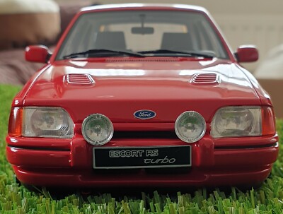 Otto Models 1/18 Scale - Ford Escort RS Turbo MK4 Red Resin Model Car