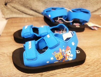 Nickelodeon-Boy's Paw Patrol Chase & Marshall hook & loop sandals size 9/10