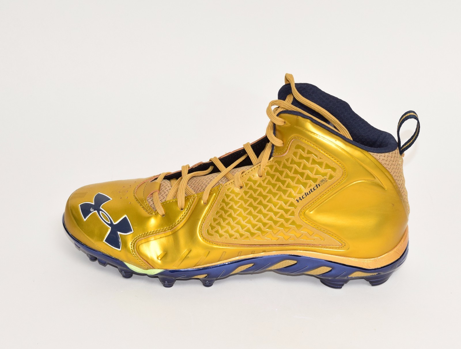 2014/15? Notre Dame Football Team Issued Under Armour Alternate Cleats Size 15