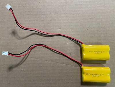 New 2-pack Ni-CD AA300mAh 2.4V Battery Pack Replacement for Emergency/Exit Light