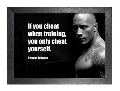Dwayne Johnson 13 Foto Tattoo Passform Körper US Actor Zitat Bild Poster