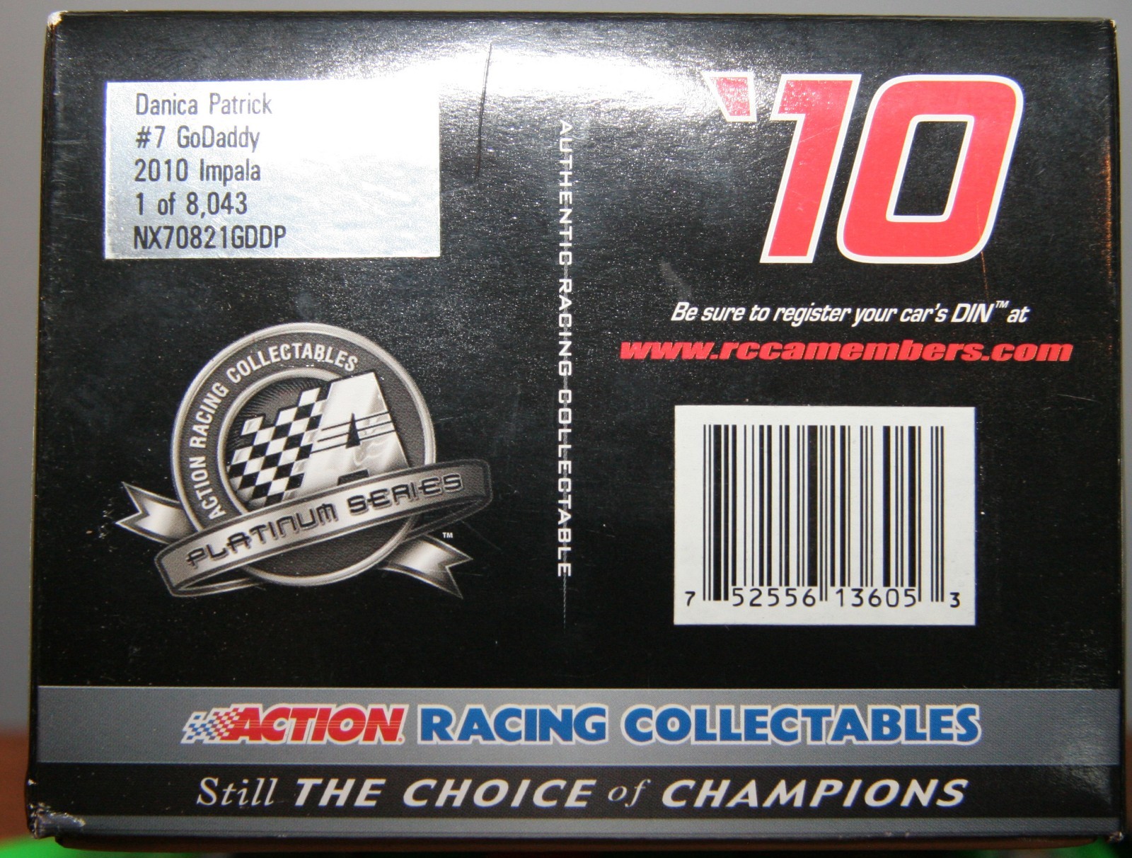 Danica Patrick autographed diecast car