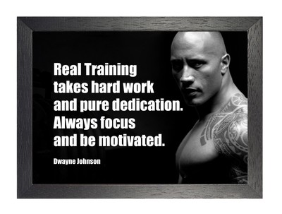 Dwayne Johnson 14 Foto Tattoo Passform Körper US Actor Zitat Bild Poster