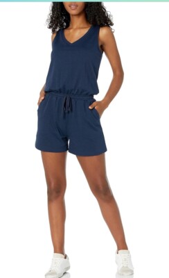 Amazon Essentials Women's Studio Terry Fleece Romper Size XL