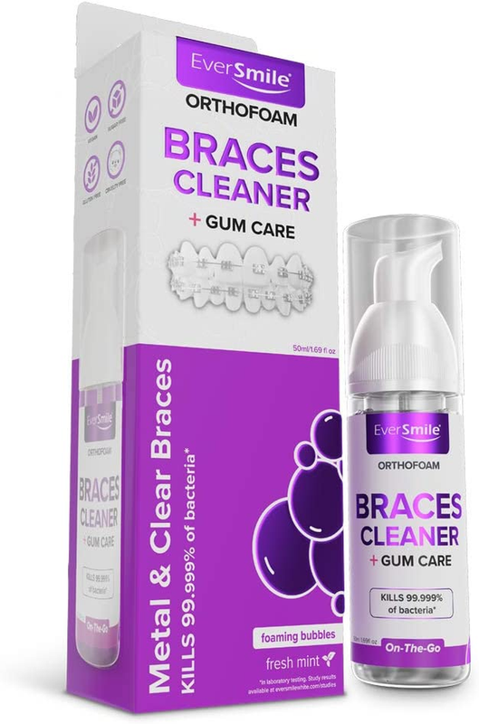 Orthofoam Braces Cleaner - Cleans under Metal, Ceramic or Clear Brackets & Wires