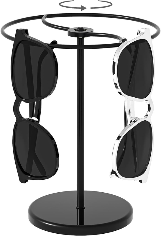 360° Rotating Sunglasses Organizer Stand, Eyewear Display Holder Stand, Eyeglass