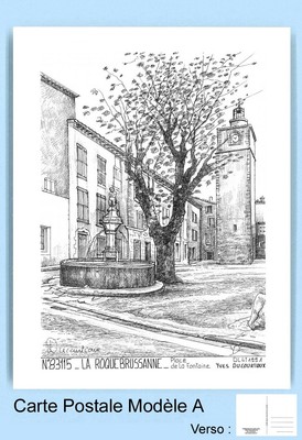 CP A 83115 CARTE POSTALE DESSIN 83 LA ROQUEBRUSSANNE