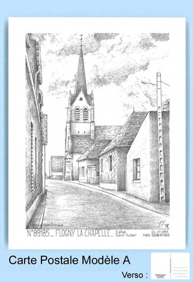 CP A 89185 CARTE POSTALE DESSIN 89 FLOGNY LA CHAPELLE