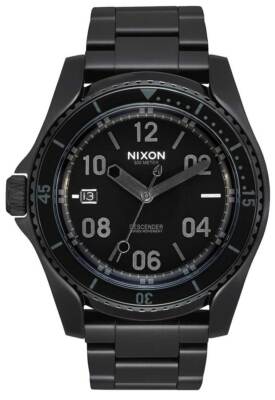 Часы Nixon Descender — полностью черные/черные — новые